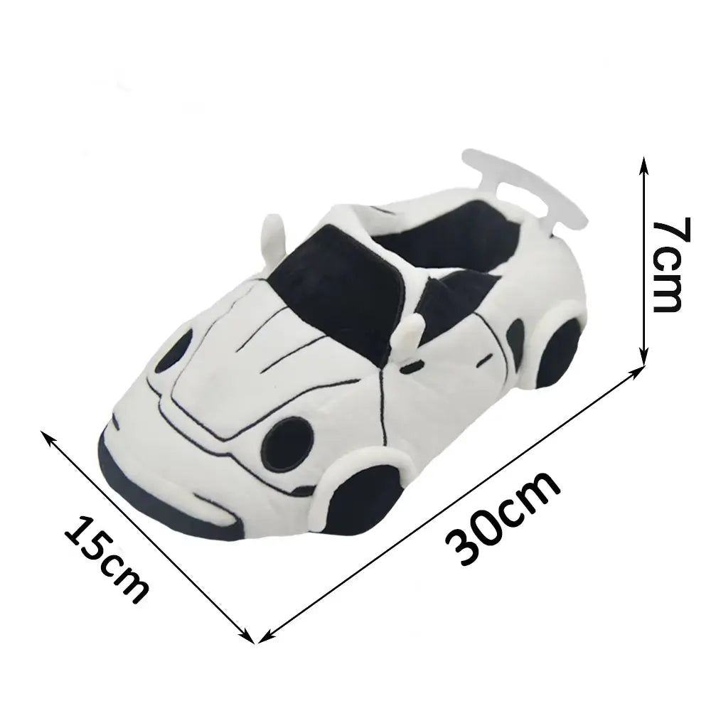 14 Colors Car Plush Slippers Fun Vehicle Shape Stuffed Shoes Women Men Christmas Indoor House Slippers
