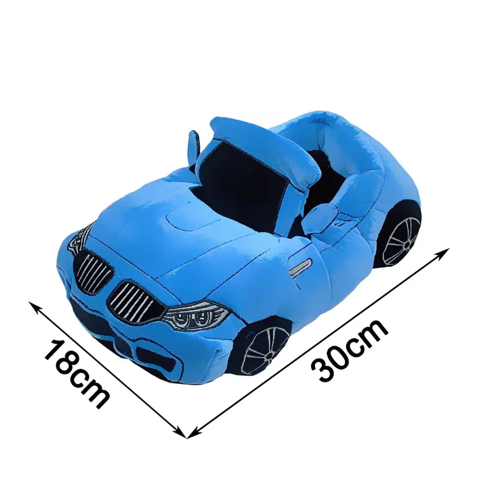 14 Colors Car Plush Slippers Fun Vehicle Shape Stuffed Shoes Women Men Christmas Indoor House Slippers
