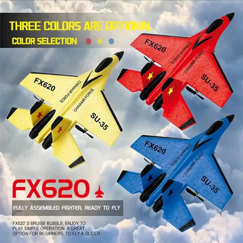 RC Foam Aircraft SU-35 Plane 2.4G Radio Control Glider Remote Control Fighter Plane Glider Airplane Foam Boys Toys for Children