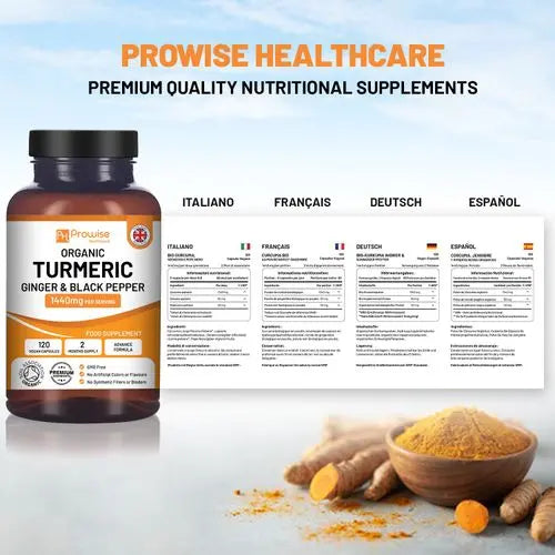 Turmeric Curcumin 1440mg with Black Pepper & Ginger - My Store