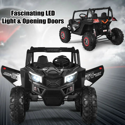 12V Electric Car with Music Remote Control and 2 Seats for Kids
