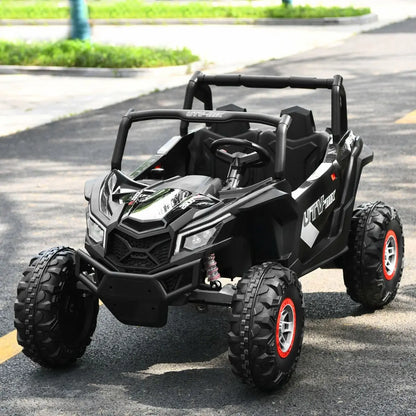 12V Electric Car with Music Remote Control and 2 Seats for Kids