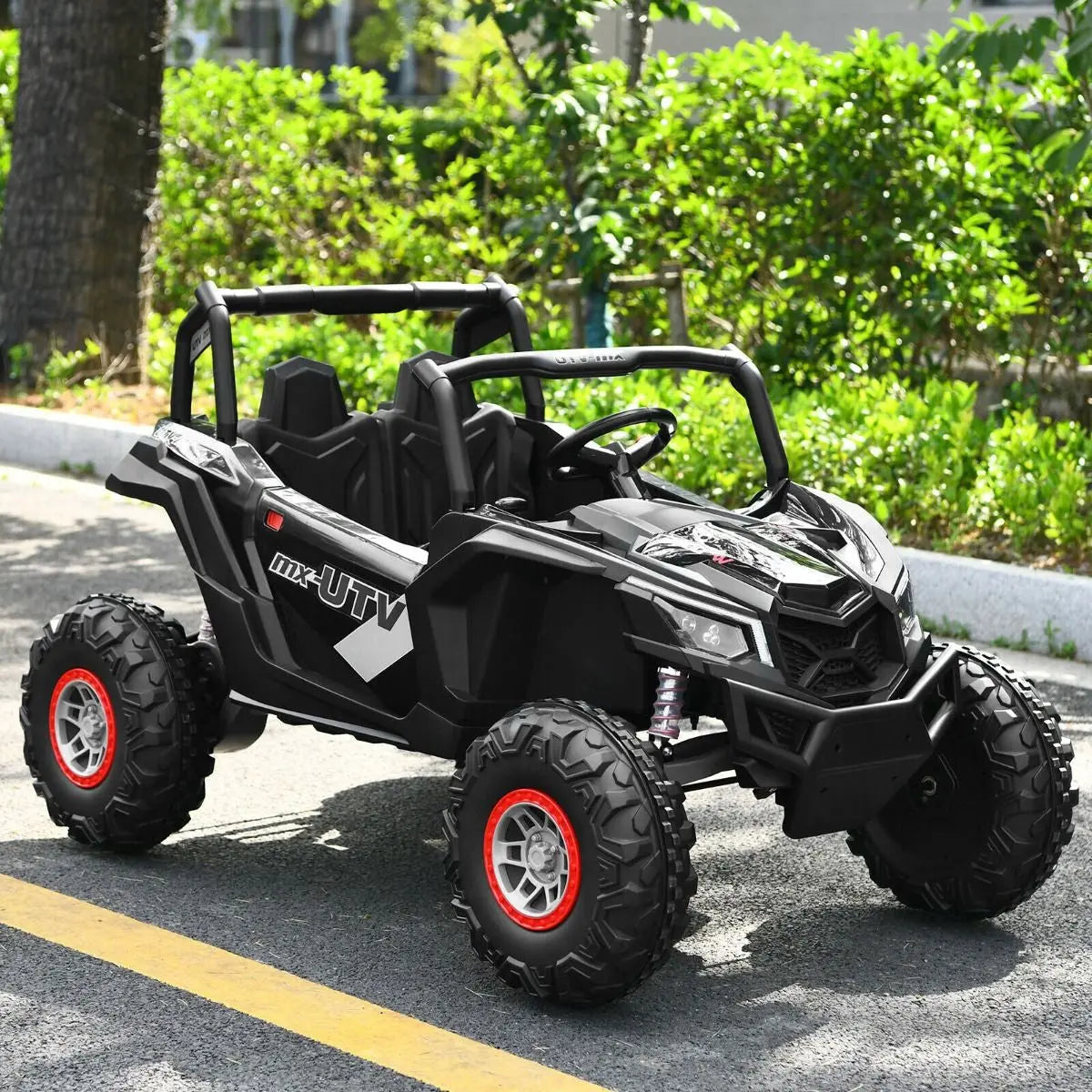 12V Electric Car with Music Remote Control and 2 Seats for Kids