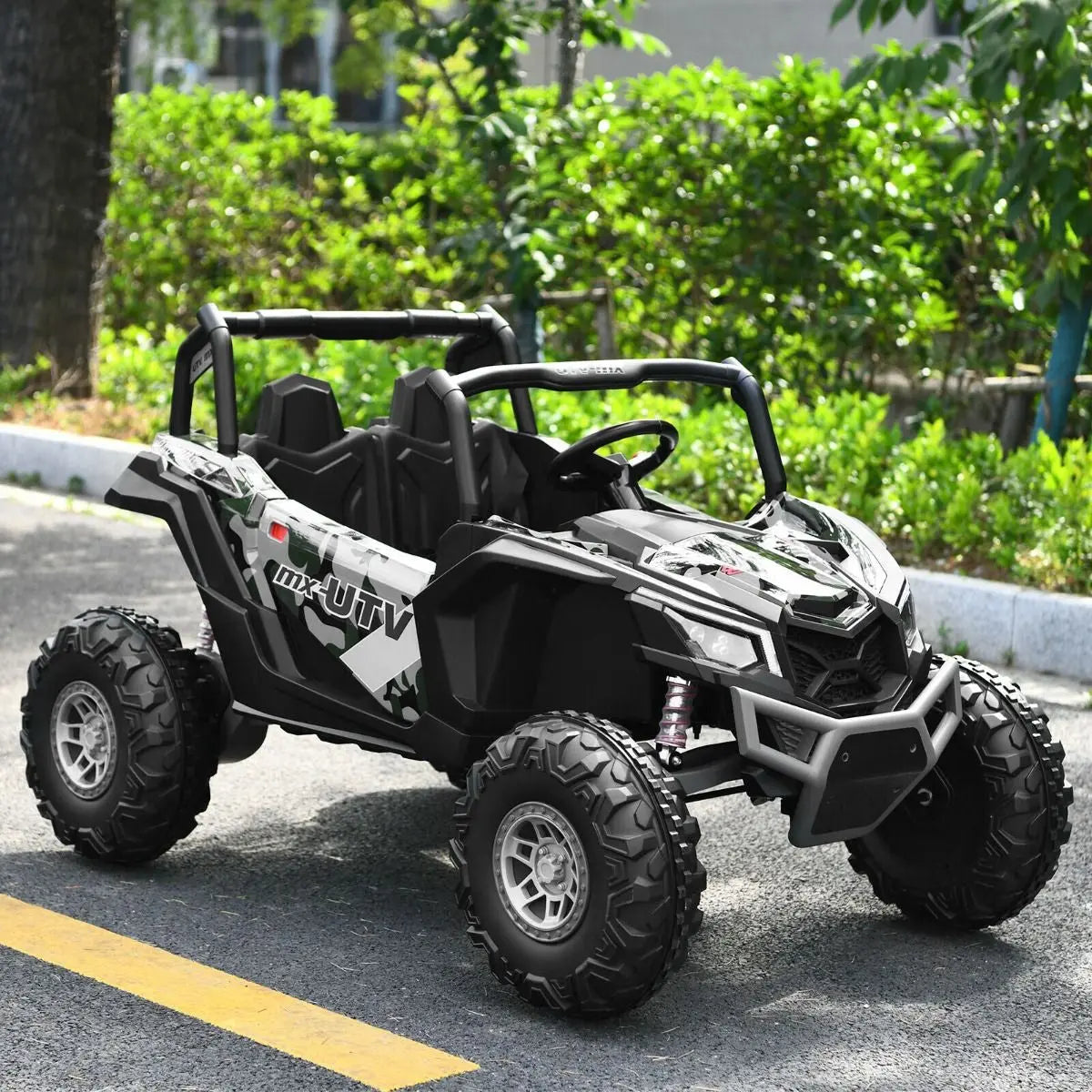 12V Electric Car with Music Remote Control and 2 Seats for Kids