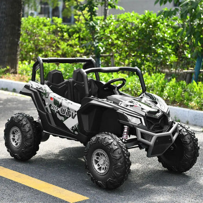 12V Electric Car with Music Remote Control and 2 Seats for Kids