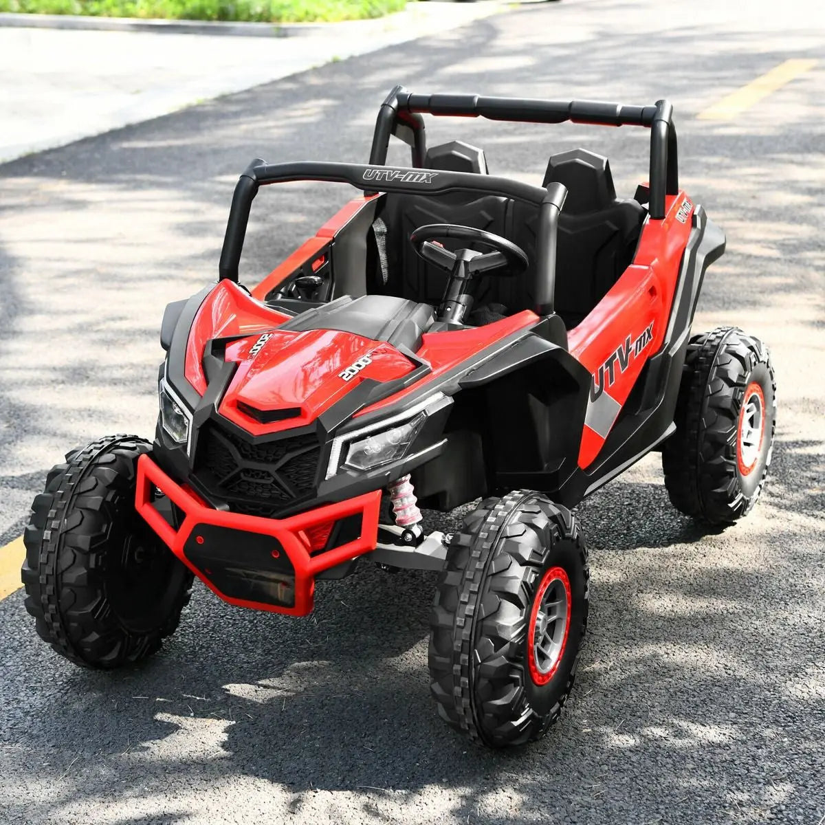 12V Electric Car with Music Remote Control and 2 Seats for Kids