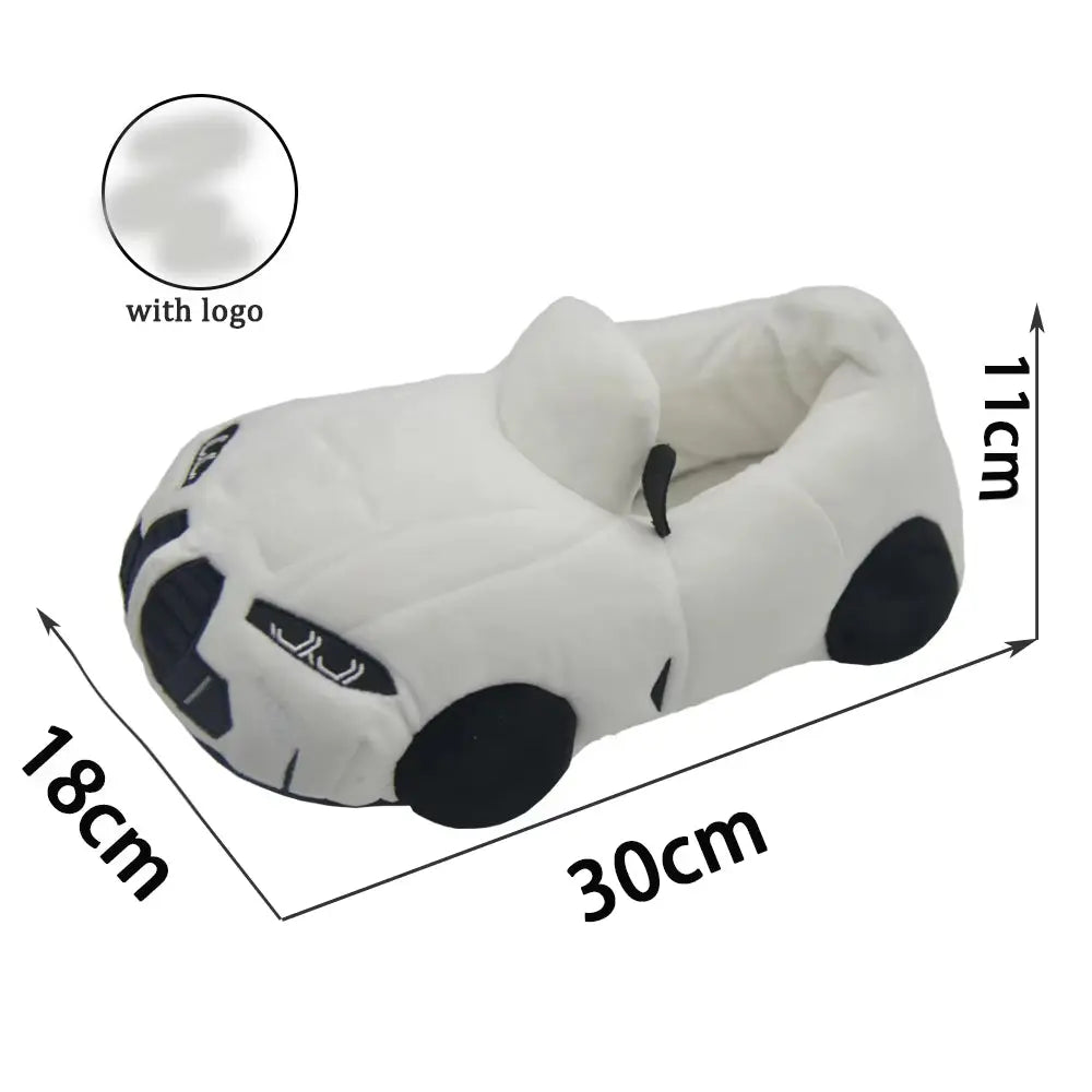 14 Colors Car Plush Slippers Fun Vehicle Shape Stuffed Shoes Women Men Christmas Indoor House Slippers