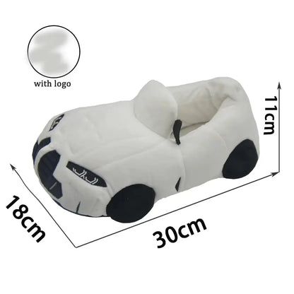 14 Colors Car Plush Slippers Fun Vehicle Shape Stuffed Shoes Women Men Christmas Indoor House Slippers