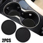 2Pcs Black Car Auto Cup Holder anti Slip Insert Coasters Pads Interior Accessories for Most Cups Accessories