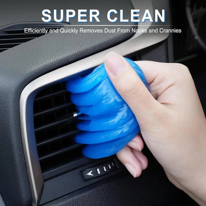 Car Cleaning Gel for Vents & Dashboards – Reusable Universal Slime Cleaner for Car Interior Dust Gel Cleaning