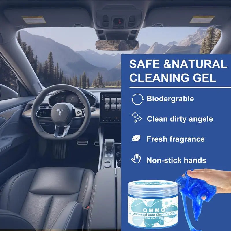 Car Cleaning Gel for Vents & Dashboards – Reusable Universal Slime Cleaner for Car Interior Dust Gel Cleaning