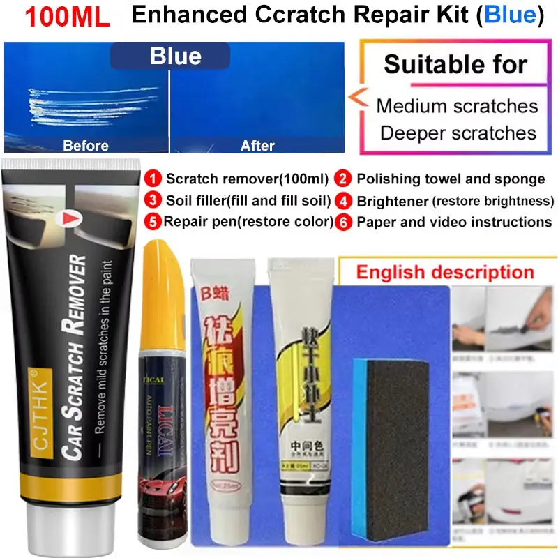 Car Scratch Remover Paint Care Tools Auto Swirl Remover Scratches Repair Polishing anti Scratch Wax Auto Body Grinding Compound