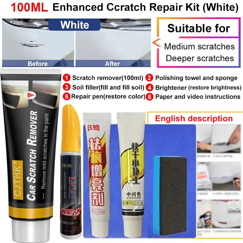 Car Scratch Remover Paint Care Tools Auto Swirl Remover Scratches Repair Polishing anti Scratch Wax Auto Body Grinding Compound