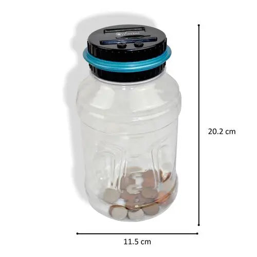Digital Piggy Bank UK Coin Counting Jar Money Box Coin Saving Pot - My Store
