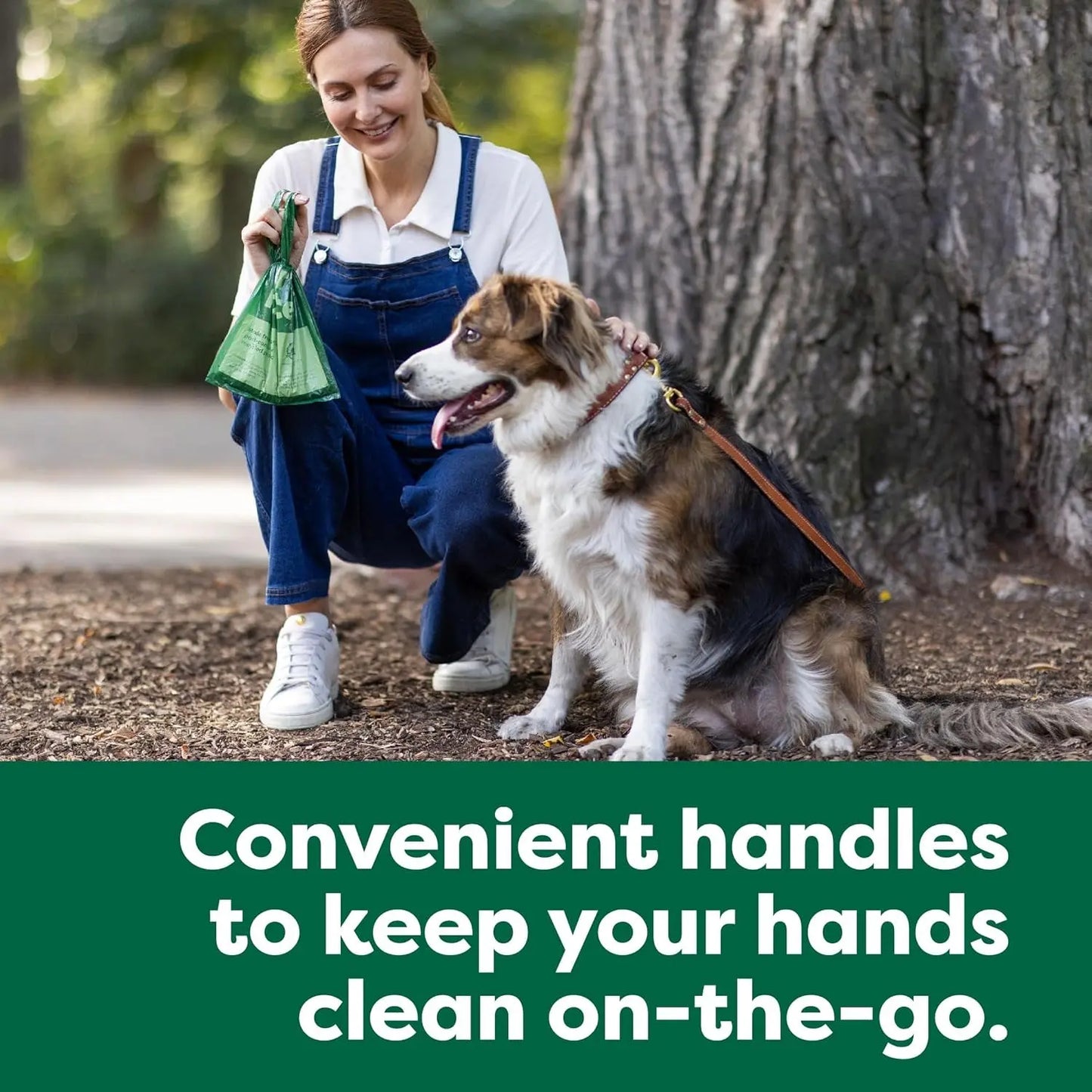 Dog Poo Bags with Handles Value Pack, Easy Tie and Guaranteed Leakproof, Lavender, 600 Handle Bags