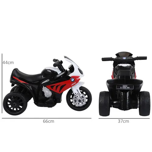 Electric Kids Ride on Motorcycle BMW Liscensed w/ Headlights Music Red - My Store