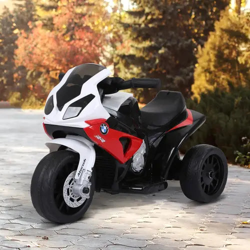 Electric Kids Ride on Motorcycle BMW Liscensed w/ Headlights Music Red - My Store