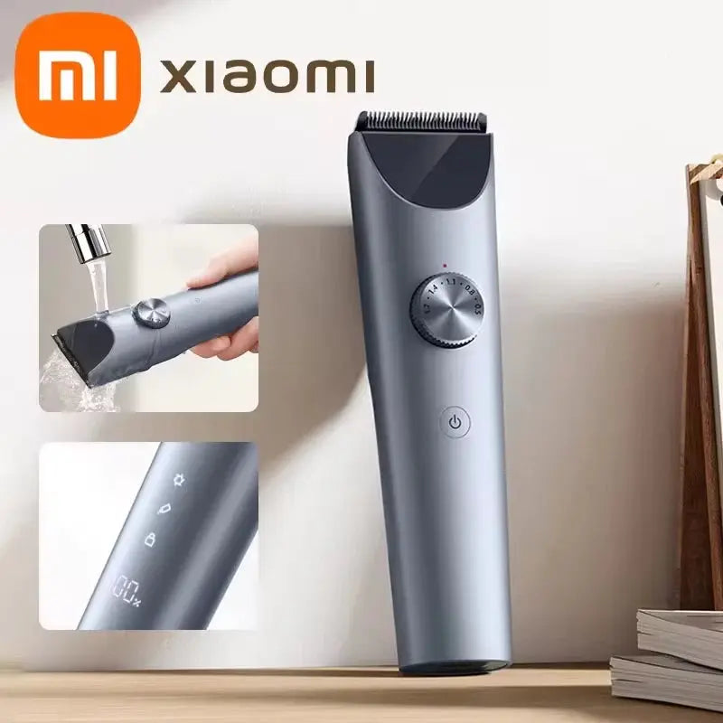 MIJIA Hair Trimmer Machine Hair Clipper1/2 IPX7 Waterproof Professional Cordless Men Electric Hair Cutting Barber Trimmer - My Store