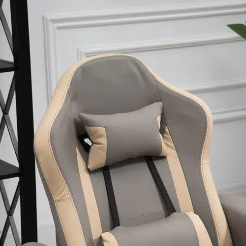 Manual Recliner Armchair PU Sofa Chair w/ Adjustable Leg Rest & 135� Reclining - My Store
