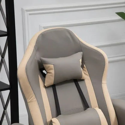 Manual Recliner Armchair PU Sofa Chair w/ Adjustable Leg Rest & 135� Reclining - My Store