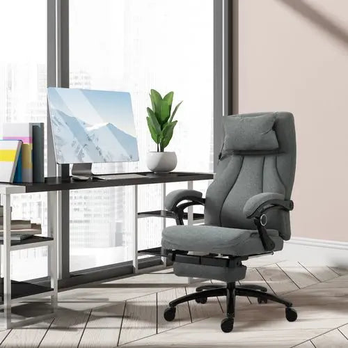 Massage Office Chair with 2-Point Vibration Pillow USB Power 360� Swivel Wheels - My Store