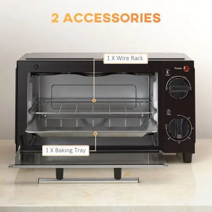 Mini Oven, 9L Countertop Electric Grill, Toaster Oven  750W - My Store