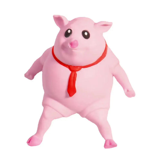 Pink Piggy Stress Toy Rebound Cartoon Toy Pig Creative Sensory Toy Funny Squeeze Soft Pig Toy Birthday Gift for Kids
