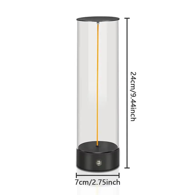 Rechargeable Cordless Portable LED Table Lamp with Magnetic Base, Touch Sensor & 3-Level Dimming - Ideal for Bedroom Lighting