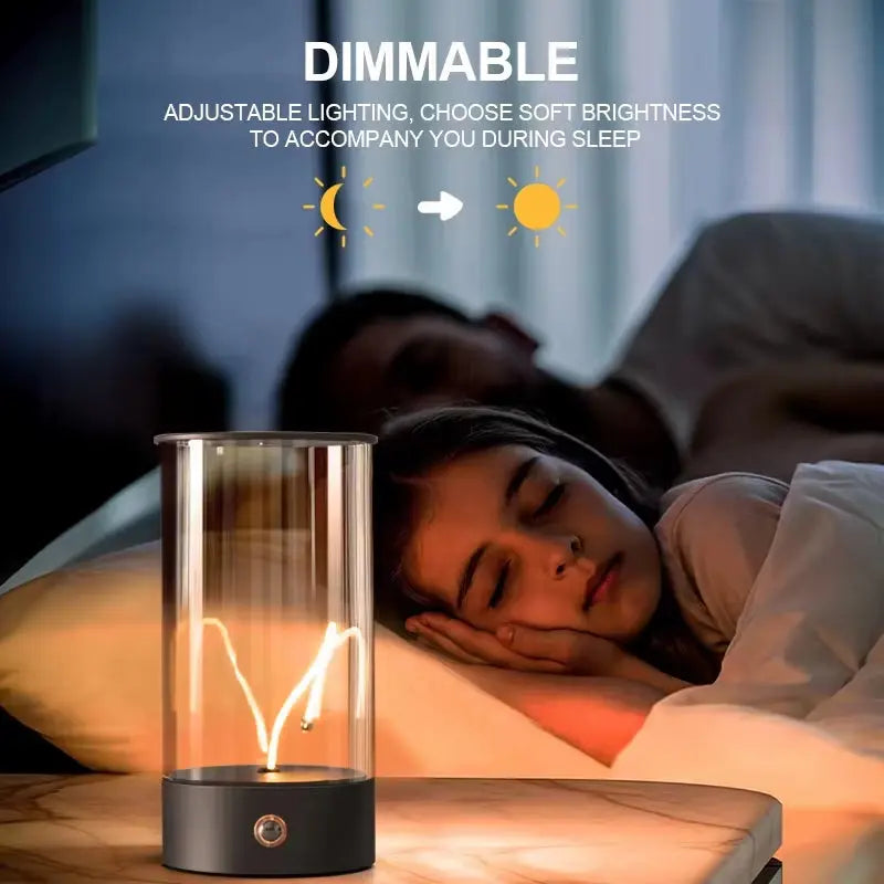 Rechargeable Cordless Portable LED Table Lamp with Magnetic Base, Touch Sensor & 3-Level Dimming - Ideal for Bedroom Lighting