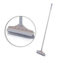 Rotating Floor Scrub Brush Long Handle Windows Squeegee Stiff Bristle Broom Mop 2In1 for Bathroom Kitchen Floor Crevice Cleaning
