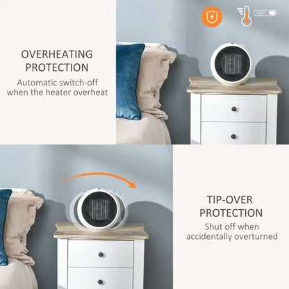 Small Space Heater Ceramic Electric Heater with 3 Heating Mode - My Store