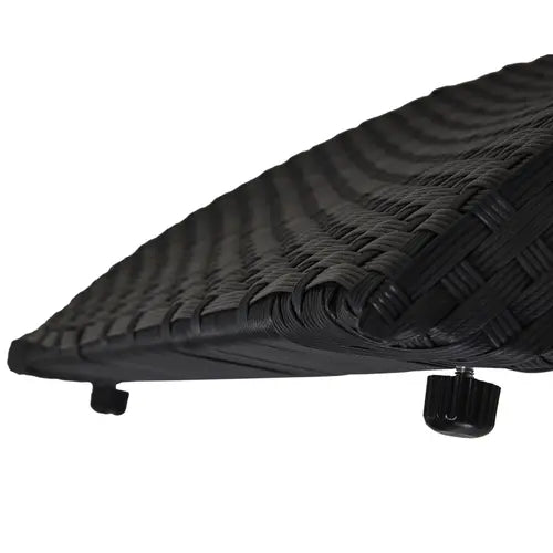Sun Lounger Rattan Hammock Sun Bed Garden Folding Recliner Chair w/ Cushion - My Store