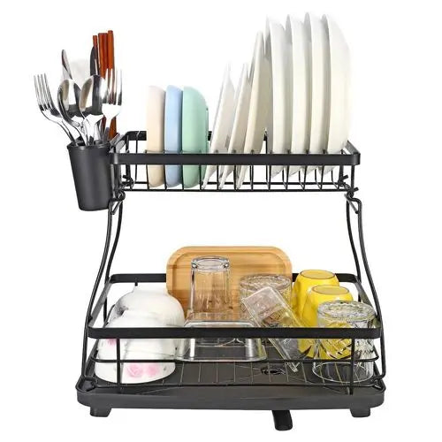 VINSANI BLACK DISH RACK 1010248 - My Store